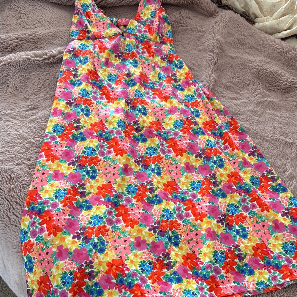 For Love And Lemons Colorful Floral Womens Dress small